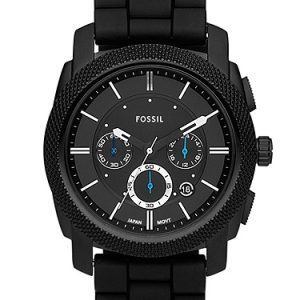 Machine 45mm Chronograph Black Silicone Watch