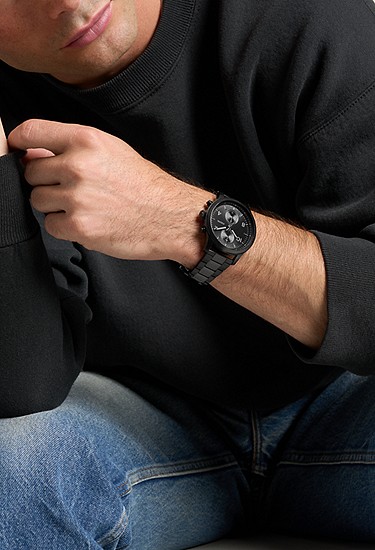 Bennett 45mm Multifunction Black Stainless Steel Watch - Image 2