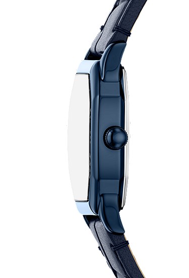 Harlow 27mm Three-Hand Navy Leather Watch - Image 4