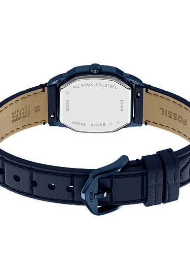 Harlow 27mm Three-Hand Navy Leather Watch - Image 6