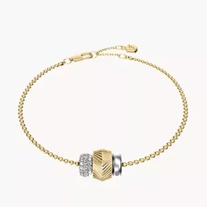 Harlow Rondelles Two-Tone Stainless Steel Station Bracelet