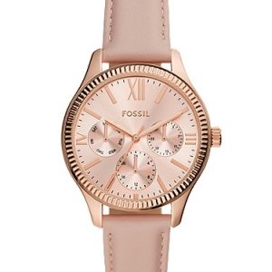 Rye 36mm Multifunction Pink Leather Watch