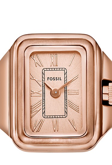 Raquel Watch Ring 14mm Two-Hand Rose Gold-Tone Stainless Steel - Image 3