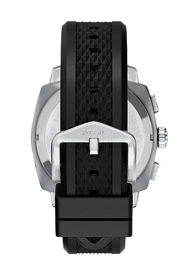 Machine 44mm Chronograph Black Silicone Watch and Bracelet Set - Image 3