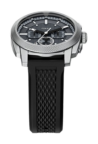 Machine 44mm Chronograph Black Silicone Watch and Bracelet Set - Image 5
