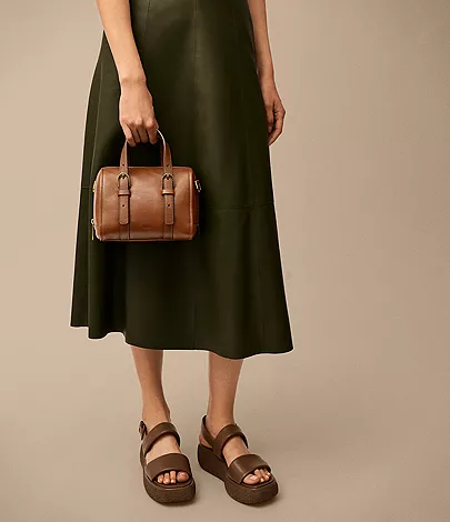 Carlie Leather Mini Satchel - Image 2