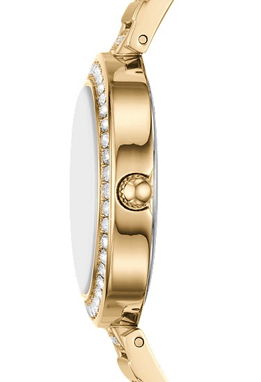 Karli 32mm Three-Hand Gold-Tone Watch and Bracelet Set - Image 4