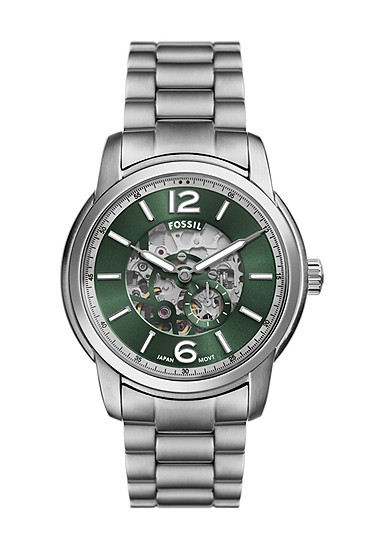 Fossil Heritage 43mm Automatic Stainless Steel Watch