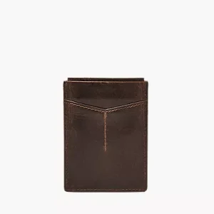 Derrick Leather RFID Magnetic Card Case Wallet