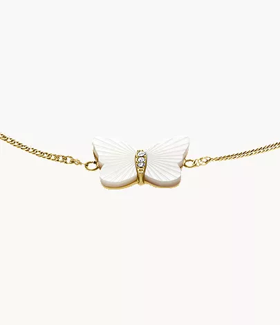Sutton Radiant Wings White Mother-of-Pearl Butterfly Chain Bracelet - Image 3