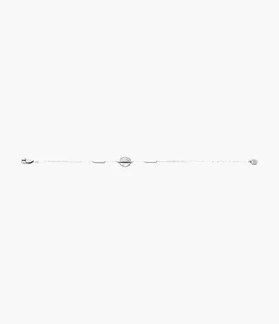 Merrit Timeless Mother Of Pearl Silver-Tone Stainless Steel Station Bracelet - Image 5