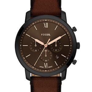 Neutra 44mm Chronograph Brown Leather Watch