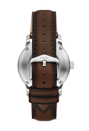 Fossil Heritage 43mm Automatic Brown Leather Watch - Image 3