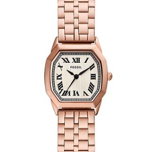 Harlow 27mm Three-Hand Rose Gold-Tone Stainless Steel Watch