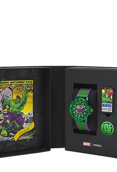 Marvel x Fossil Limited-Edition Incredible Hulk 45mm Automatic Watch - Image 7