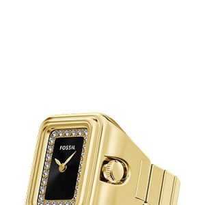 Raquel Watch Ring 21mm Two-Hand Gold-Tone Stainless Steel