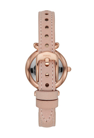 Carlie Mini 28mm Three-Hand Blush Leather Watch - Image 3
