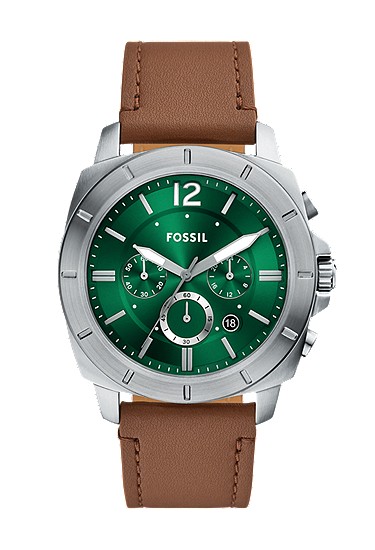 Privateer 45mm Chronograph Brown Leather Watch