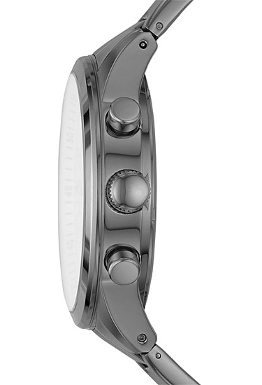 Flynn 48mm Chronograph Smoke Stainless Steel Watch - Image 2