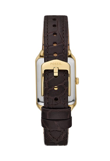 Raquel 23mm Three-Hand Date Brown Croco LiteHide? Leather Watch - Image 3