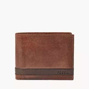 Quinn Leather Large Coin Pocket Bifold Wallet