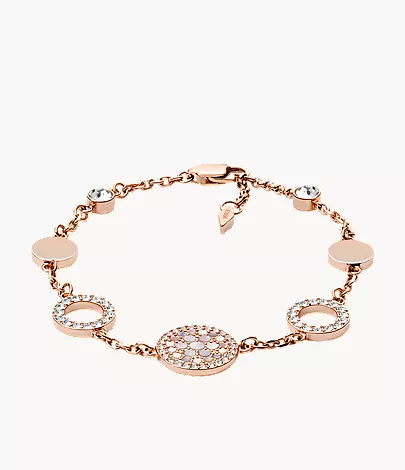 Merrit Mosaic Mother-of-Pearl Disc Station Bracelet