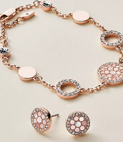 Merrit Mosaic Mother-of-Pearl Disc Station Bracelet - Image 3