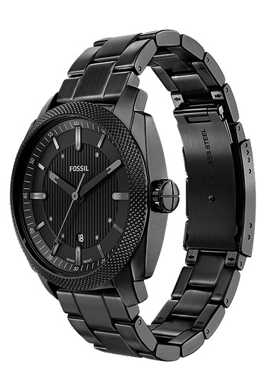 Machine 41mm Three-Hand Date Black Stainless Steel Watch - Image 7