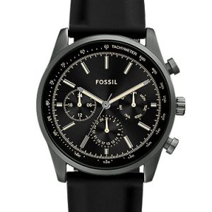 Sullivan 44mm Multifunction Black Silicone Watch
