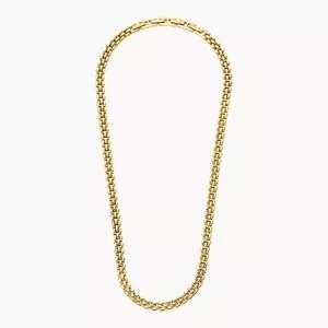 Arden Watch Links Gold-Tone Stainless Steel Chain Necklace