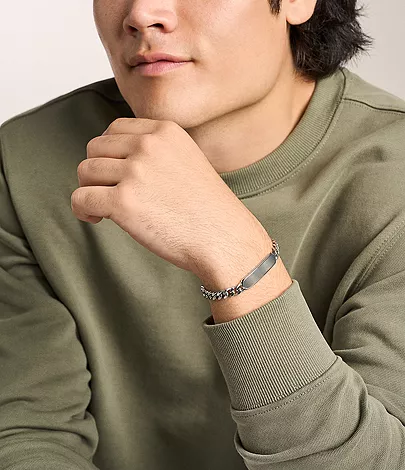 Ellis Stainless Steel ID Bracelet - Image 2
