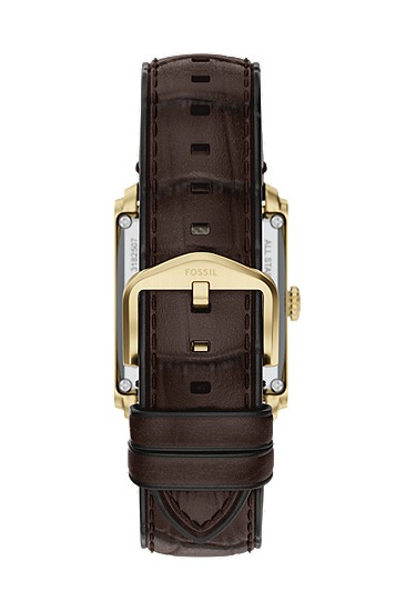 Carraway 30mm Automatic Brown Croco Leather Watch - Image 3