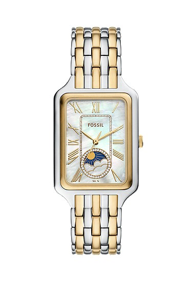 Raquel 29mm Sun Moon Multifunction Two-Tone Stainless Steel Watch