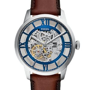 Townsman 44mm Automatic Brown Leather Watch