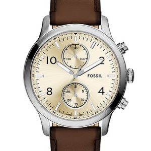 Bennett 45mm Multifunction Brown Leather Watch