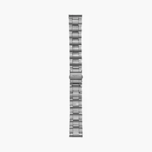 22mm Three-Row Smoke Stainless Steel Bracelet