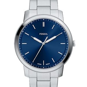 Minimalist 44mm Three-Hand Stainless Steel Watch
