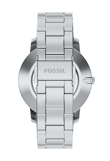 Minimalist 44mm Three-Hand Stainless Steel Watch - Image 3