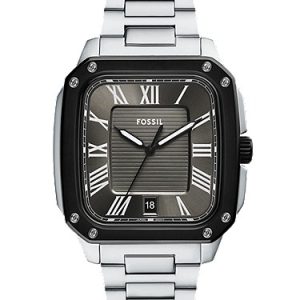 Crosby 42mm Three-Hand Date Stainless Steel Watch