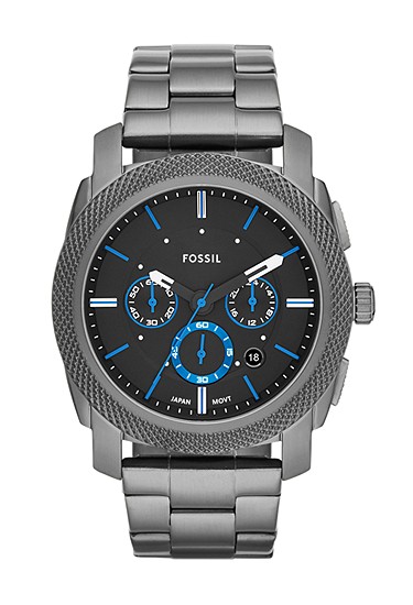 Machine 45mm Chronograph Smoke Stainless Steel Watch