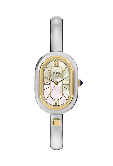 Sloan 25mm Three-Hand Stainless Steel Watch Bangle
