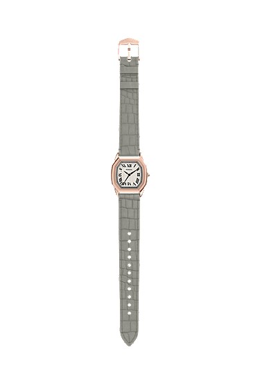 Harlow 27mm Three-Hand Gray Croco Leather Watch - Image 8