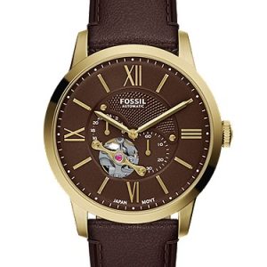Townsman 44mm Automatic Brown Leather Watch