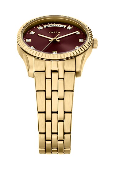 Scarlette 34mm Three-Hand Day-Date Gold-Tone Stainless Steel Watch - Image 5