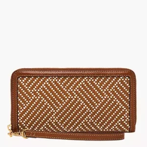 Logan RFID Zip Around Clutch
