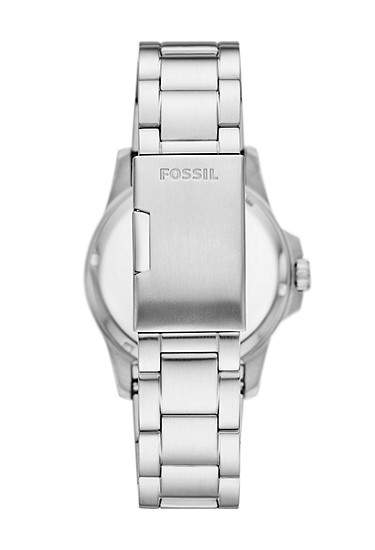 Fossil Blue Dive 42mm Three-Hand Date Stainless Steel Watch - Image 3