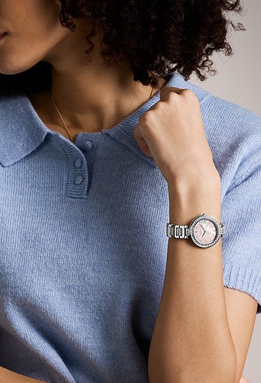 Karli 32mm Three-Hand Silver-Tone Watch - Image 2