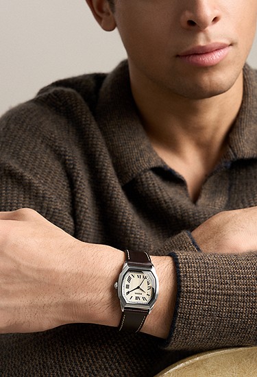 Harlow 33mm Three-Hand Brown Leather Watch - Image 2