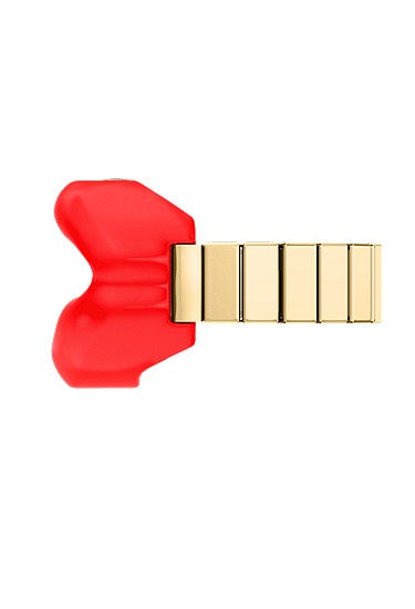 Lips Watch Ring 18mm Two-Hand Gold-Tone Stainless Steel - Image 5