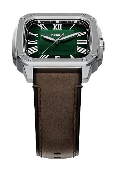 Crosby 42mm Three-Hand Brown Leather Watch - Image 5